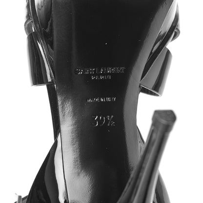Saint Laurent Patent Tribute 75 Platform Sandals 39.5 Black 7 of 8