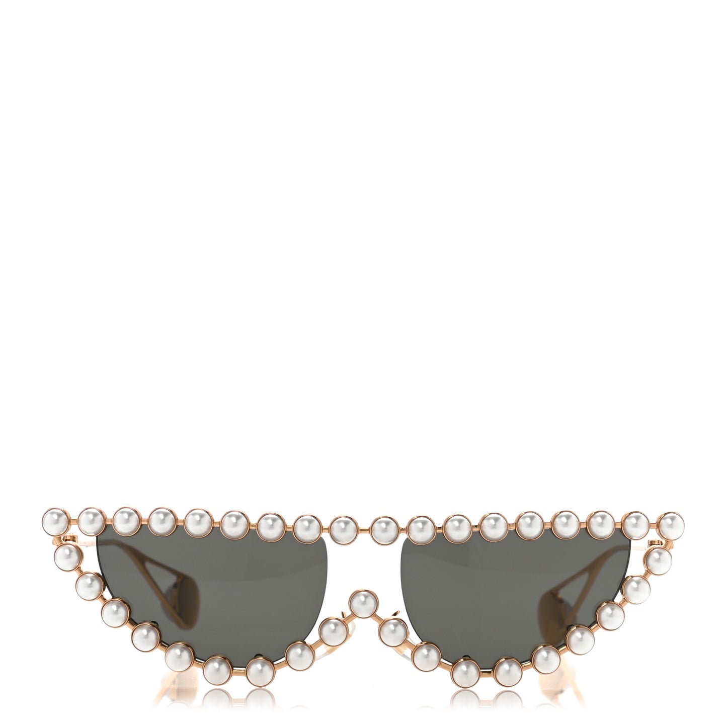 Metal Pearl Cat Eye Sunglasses GG0364S Gold