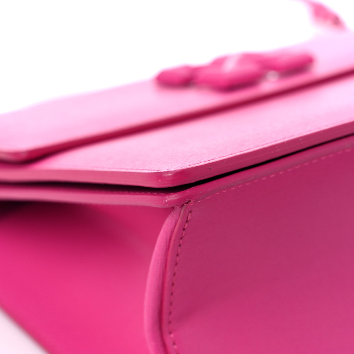 Off-White Calfskin Jitney Bag Fuchsia 8 of 19