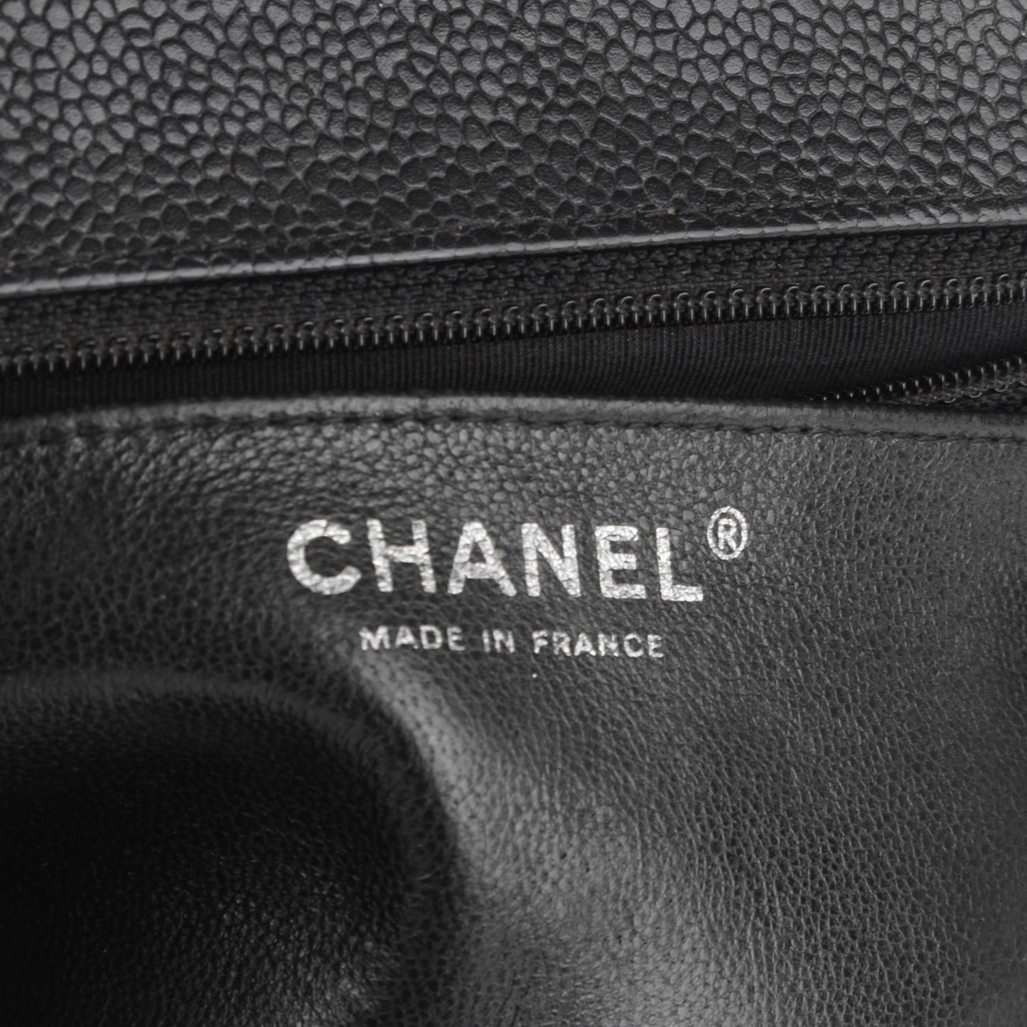 Caviar Quilted Mini Square Flap Black