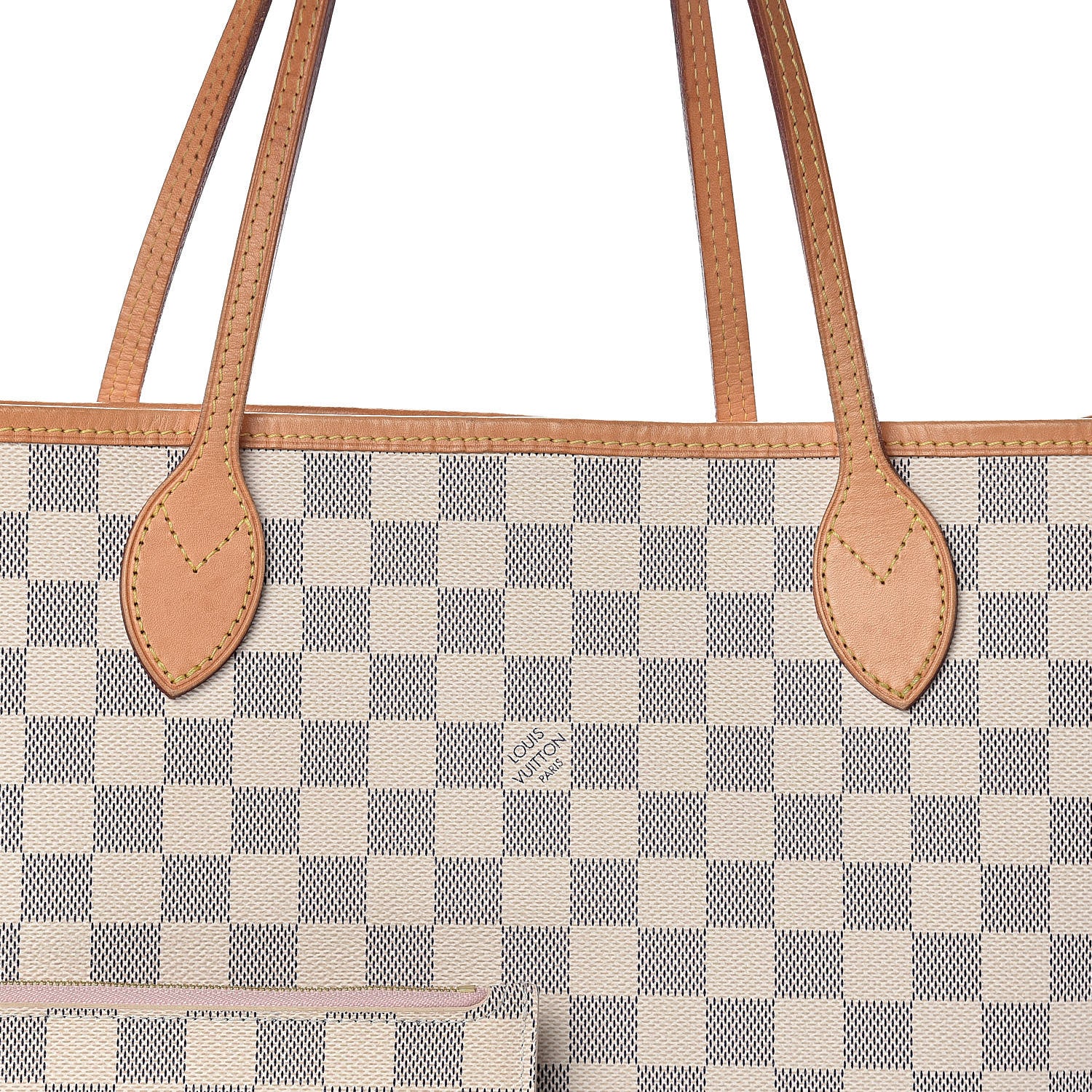 Louis Vuitton Damier Azur Neo Neverfull MM Rose Ballerine 8 of 10