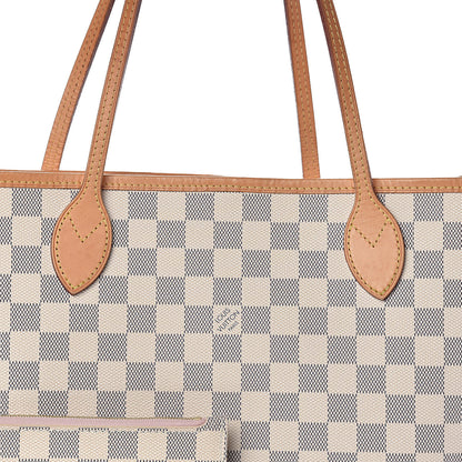 Louis Vuitton Damier Azur Neo Neverfull MM Rose Ballerine 8 of 10