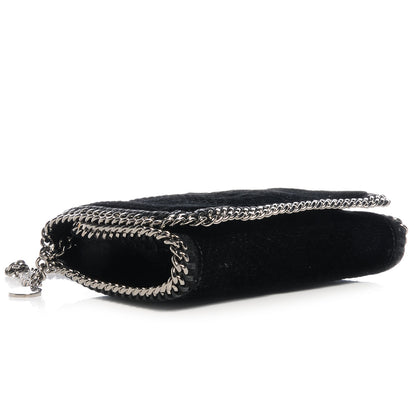 Stella McCartney Python Embossed Velvet Falabella Crossbody Black 4 of 8