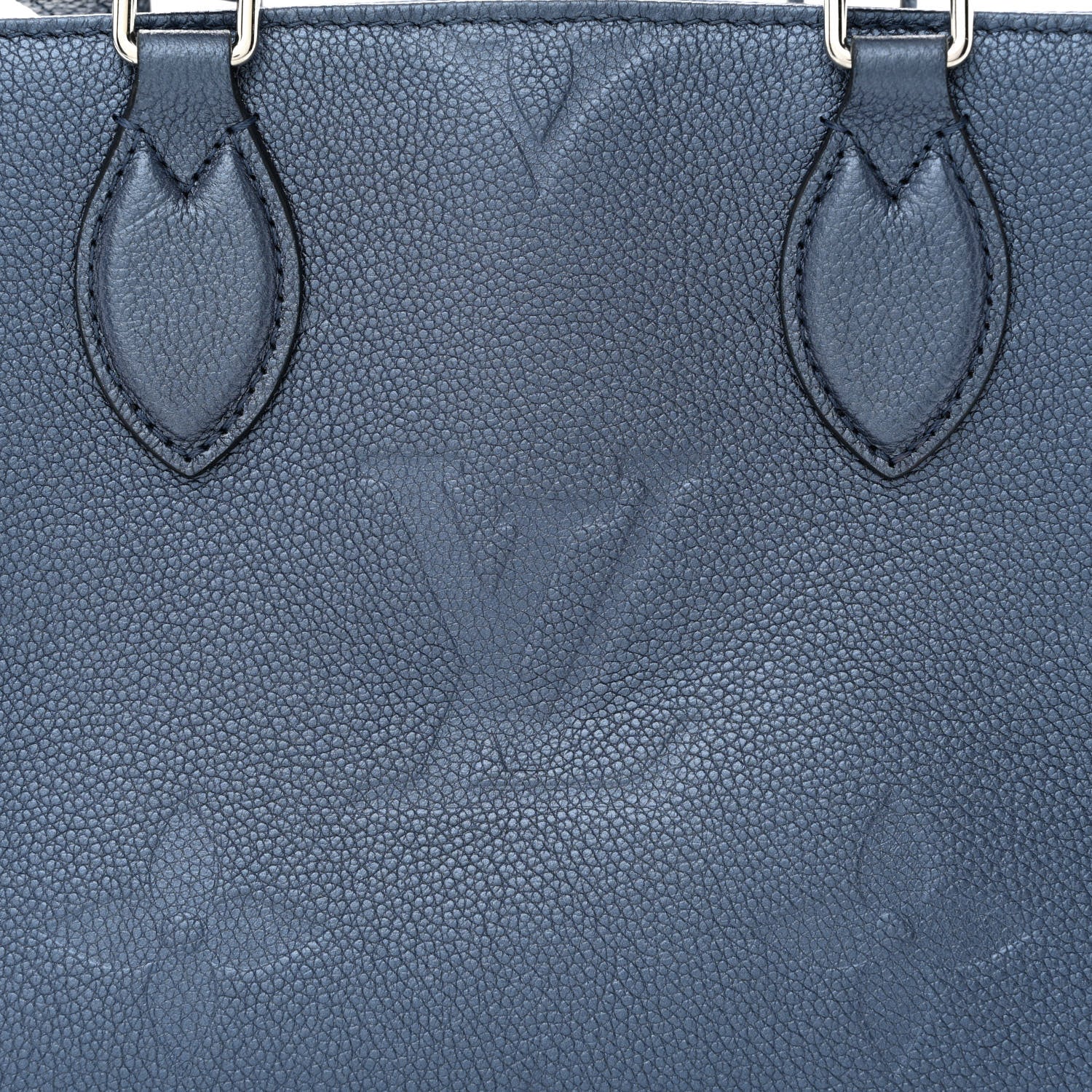 Louis Vuitton Metallic Empreinte Monogram Giant Onthego PM Navy Nacre 7 of 9