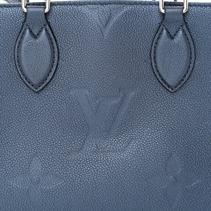 Louis Vuitton Metallic Empreinte Monogram Giant Onthego PM Navy Nacre 7 of 9