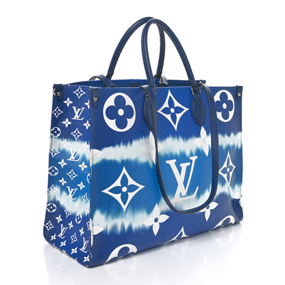 Louis Vuitton Monogram Escale Onthego GM Blue 2 of 9