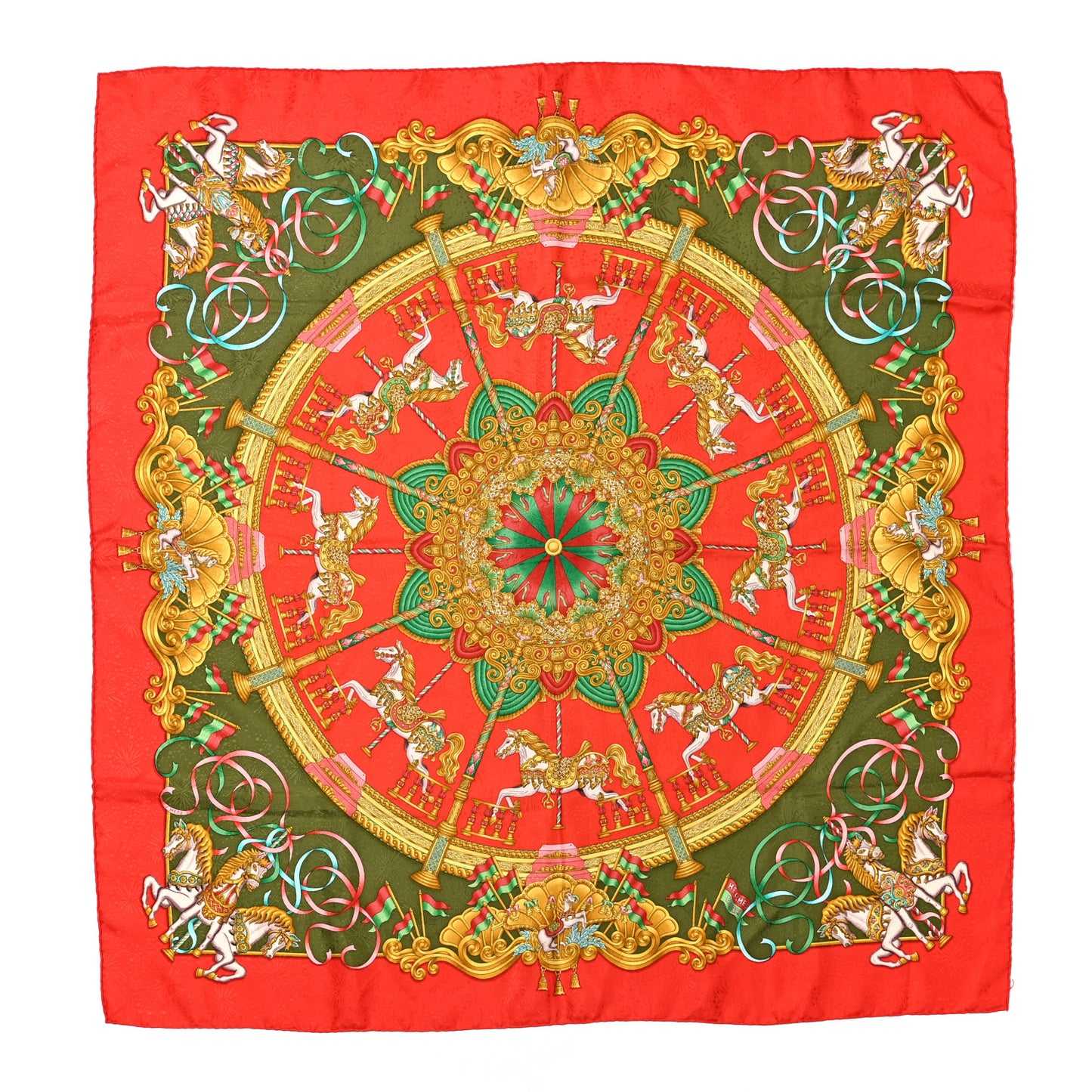 Silk Luna Park Scarf 90
