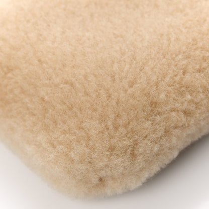 Saint Laurent Shearling Mini Pac Pac Pouch On Chain Natural 7 of 8