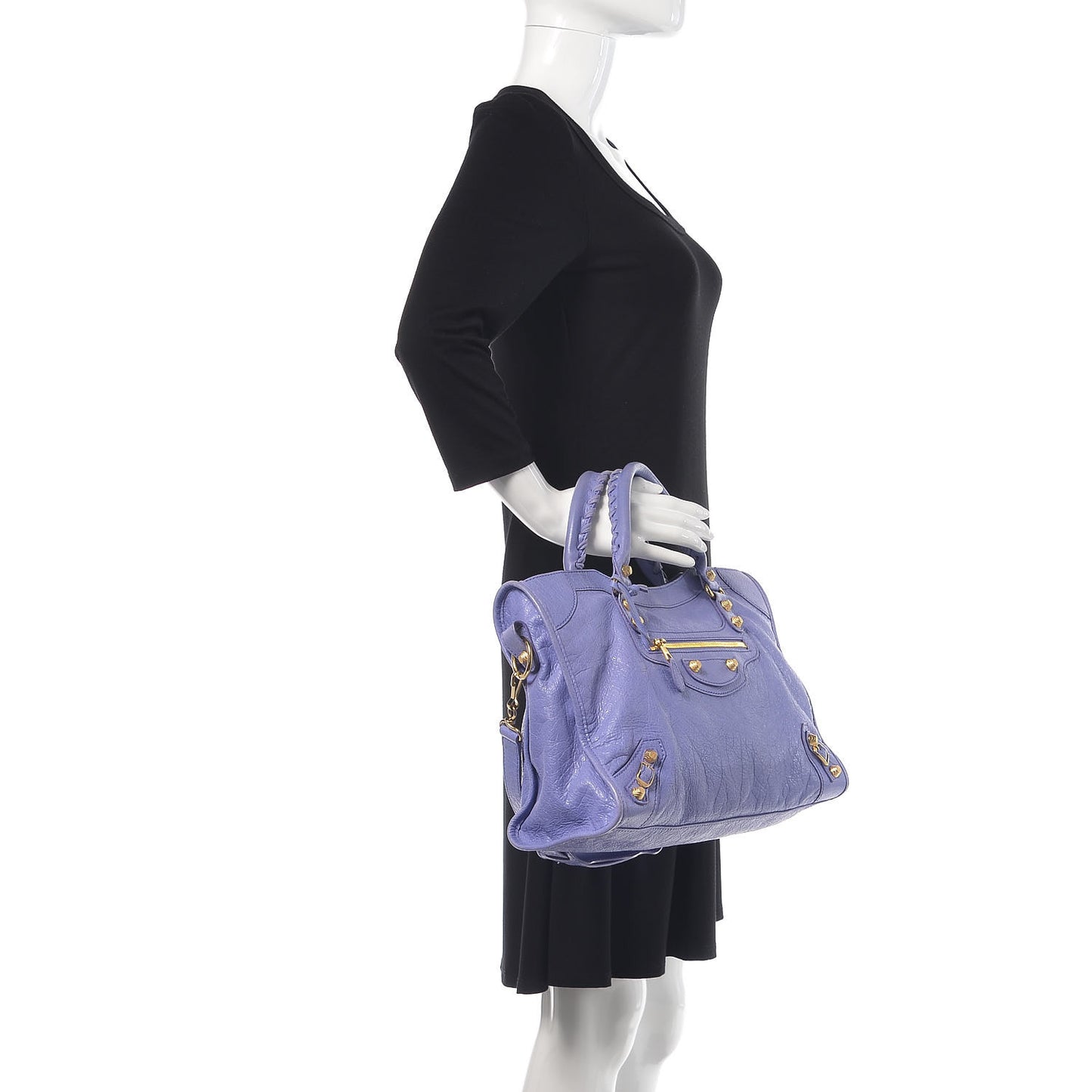 Agneau Giant 12 Gold Hardware City Mauve Light Mauve
