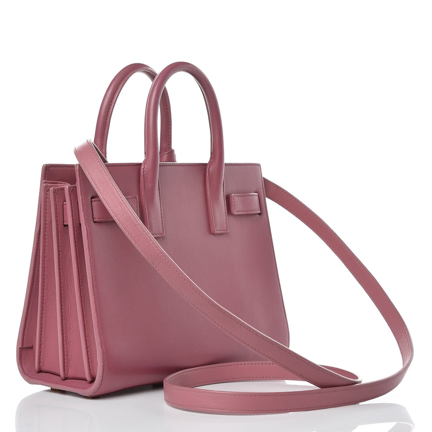 Calfskin Nano Sac De Jour Rose Dark