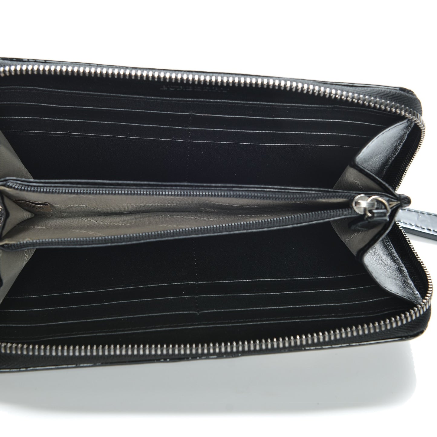 Supernova Check Large Ziggy Zip Around Wallet Black