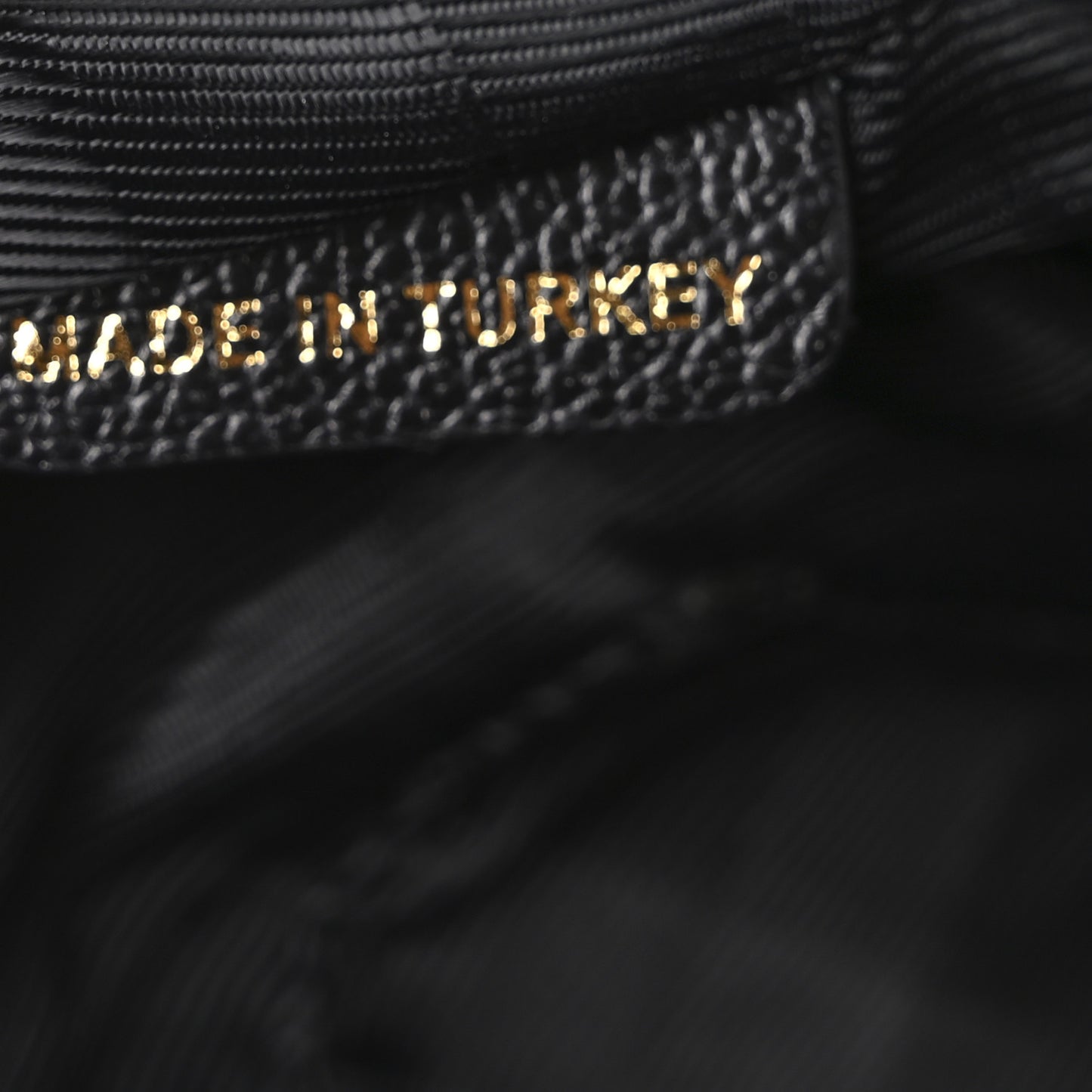 Grainy Calfskin Larsen Shoulder Bag Black