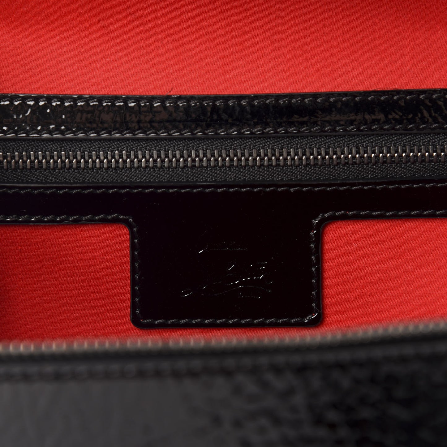Vintage Patent Calfskin Rubylou Backpack Black
