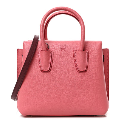 MCM Grained Calfskin Mini Milla Tote Pink 1 of 8