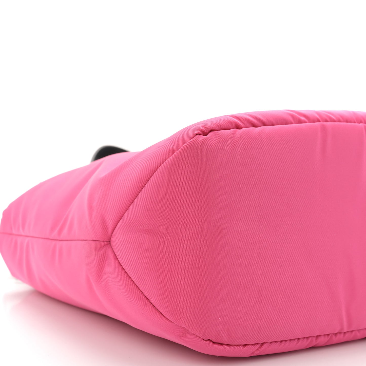 Tessuto Nylon Soft Padded Shopping Tote Fuxia