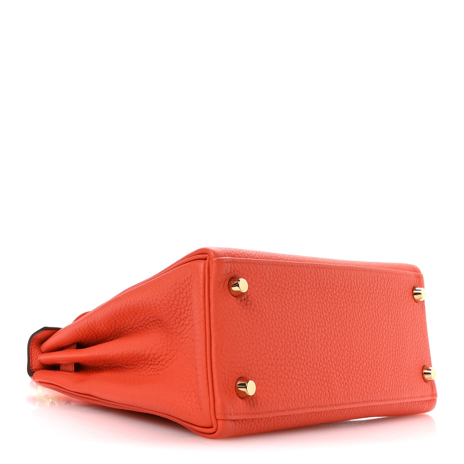Hermes Togo Kelly Retourne 25 Orange Poppy 4 of 11