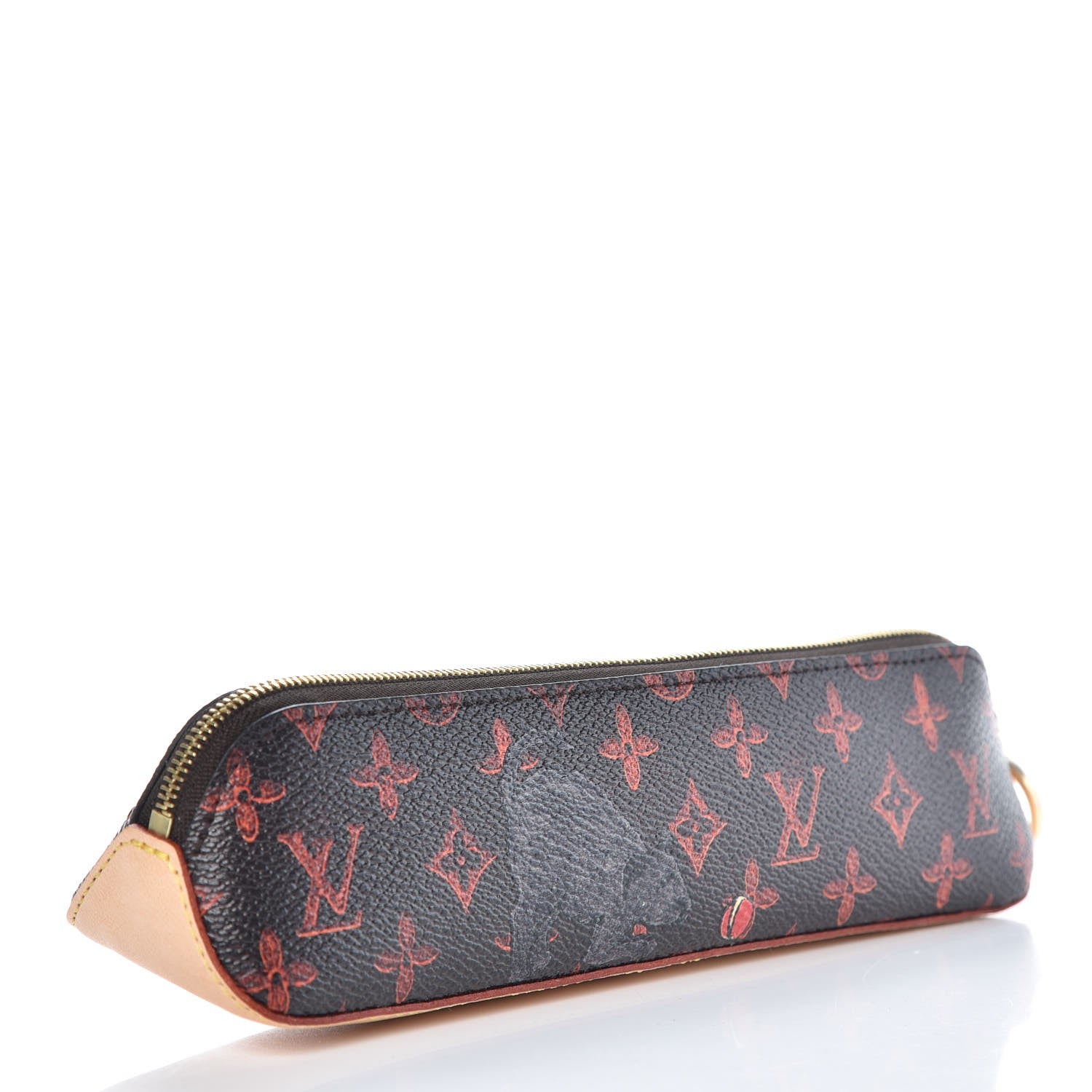 Louis Vuitton Catogram Elizabeth Pouch Orange Marron 3 of 9