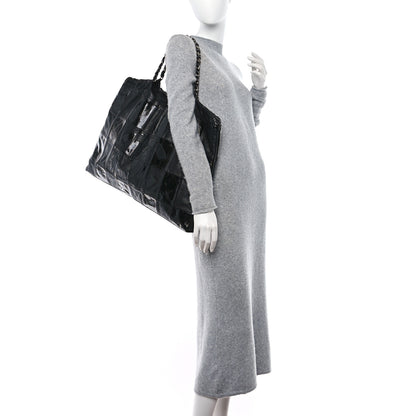 Chanel Patent Patchwork Large Brooklyn Tote Black 2 of 11