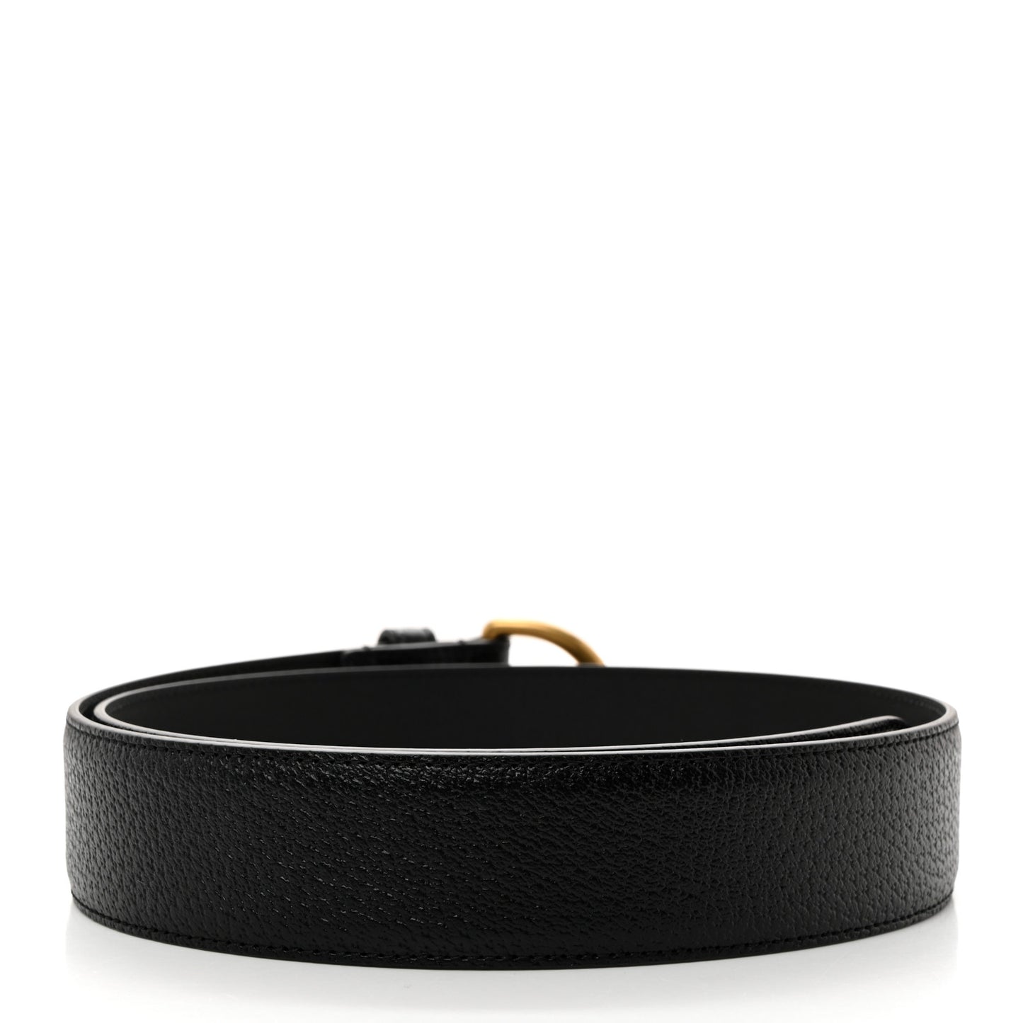 Textured Dollar Calfskin 40mm Belt 85 34 Black