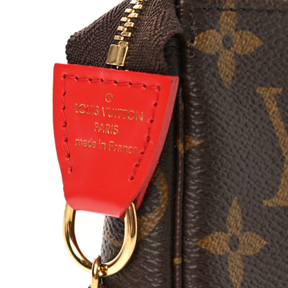 Louis Vuitton Monogram 2020 Christmas Animation Bumper Cars Mini Pochette Accessories Coquelicot 6 of 9