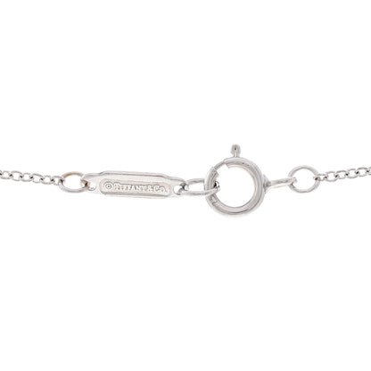 Tiffany 18K White Gold Diamond Metro Cross Pendant Necklace 4 of 5