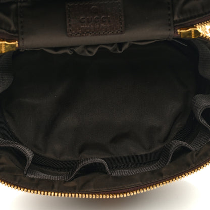 Gucci GG Supreme Monogram Textured Calfskin Web Ophidia Vanity Cosmetic Case Beige Ebony New Acero 5 of 7
