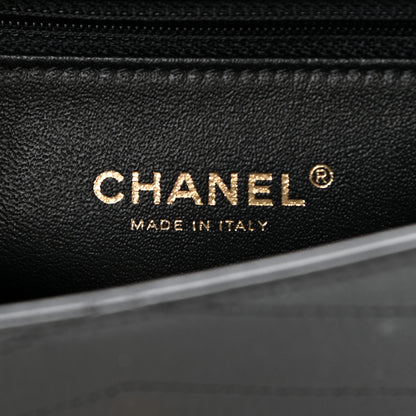 Chanel Calfskin Chevron Stitched Coco Waist Bag Black 6 of 10