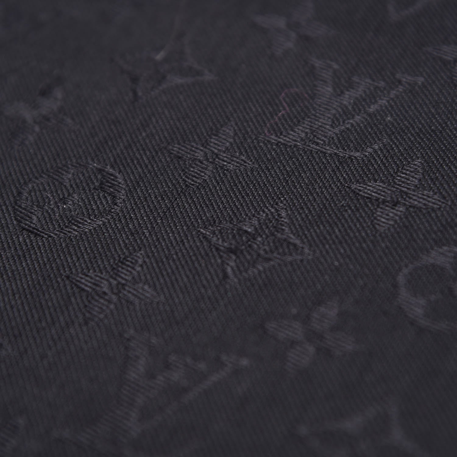 Louis Vuitton Wool Silk Monogram Shawl Black 4 of 17
