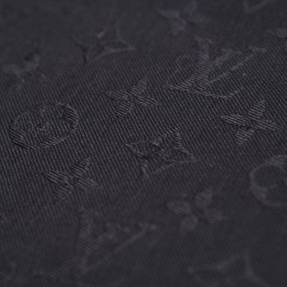 Louis Vuitton Wool Silk Monogram Shawl Black 4 of 17