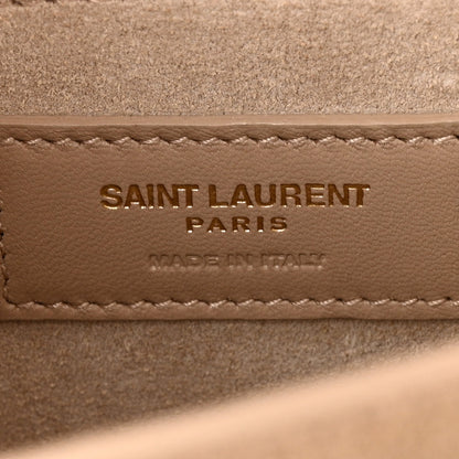 Saint Laurent Calfskin Medium Monogram Sunset Dark Beige 7 of 11