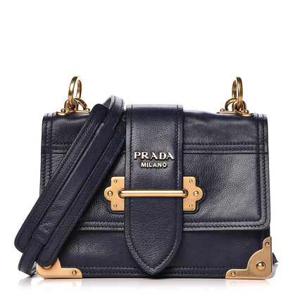 Prada Glace Calf Soft Cahier Bag Baltico Astrale 1 of 13