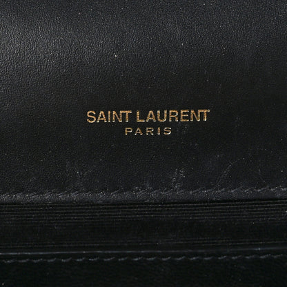 Saint Laurent Calfskin Small Monogram Kate Satchel Black 6 of 9