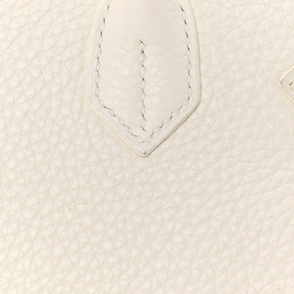 Hermes Taurillon Clemence Birkin 30 White 11 of 18