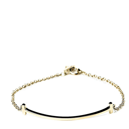 Tiffany 18K Yellow Gold T Smile Bracelet 1 of 5