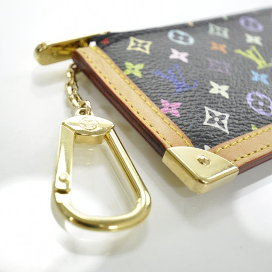 Monogram Multicolor Key Pouch Black