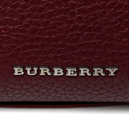 Burberry Grainy Calfskin Studded Fringe Baby Banner Tote Damson Magenta 15 of 15