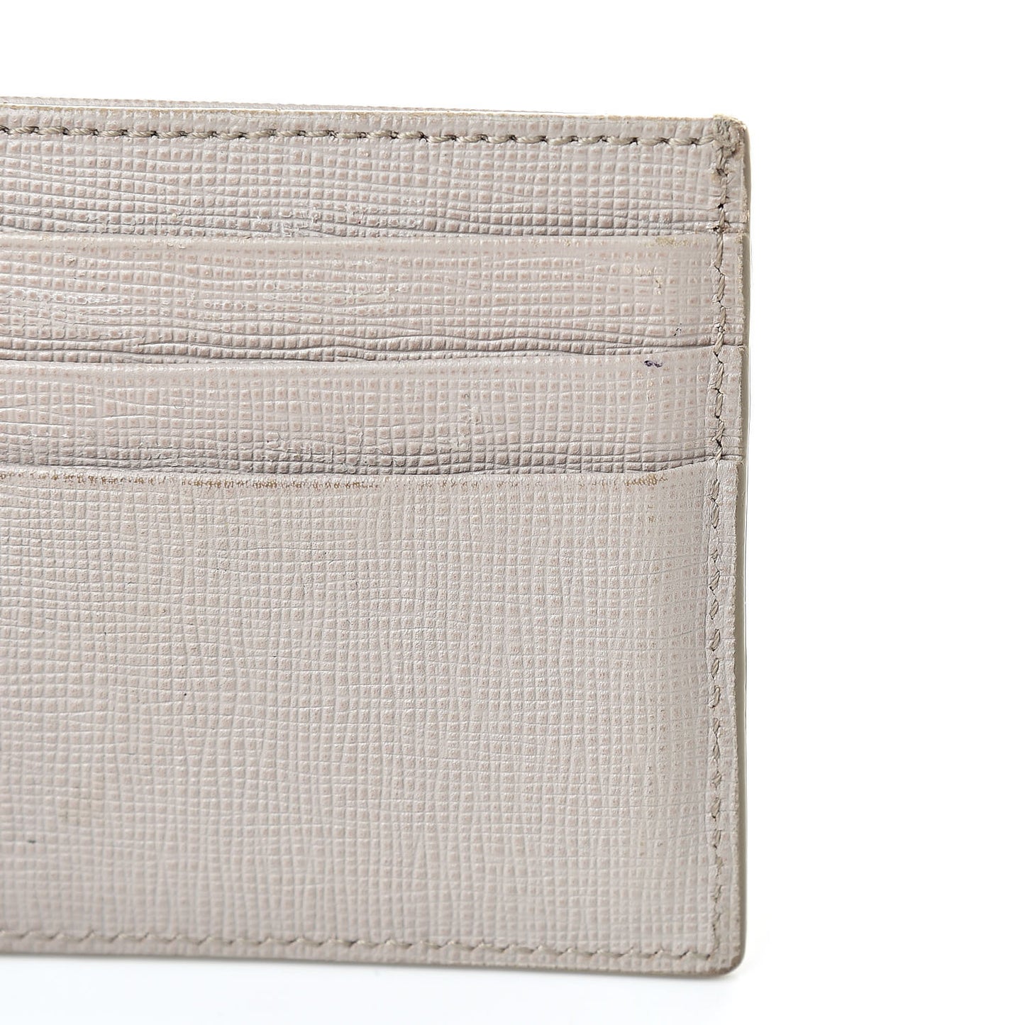 Vitello Elite Flowerland Card Holder Grigio Polvere