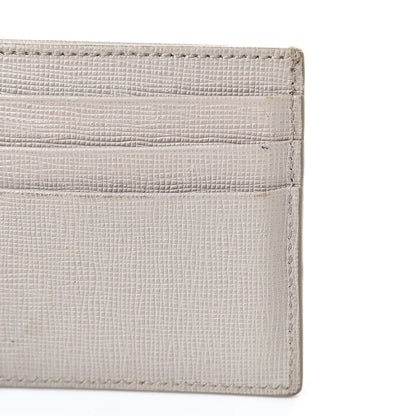 Fendi Vitello Elite Flowerland Card Holder Grigio Polvere 11 of 11