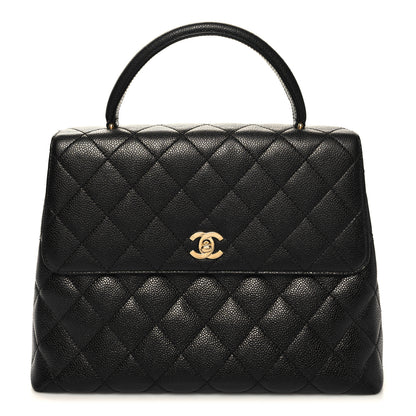 Chanel Caviar Quilted Jumbo Kelly Flap Black 1 of 10