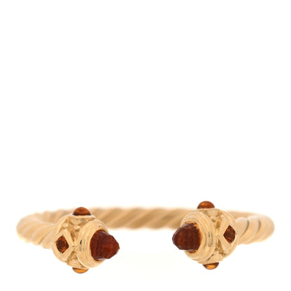 David Yurman 18K Yellow Gold Madeira Citrine Renaissance Ring 50 5.5 1 of 4