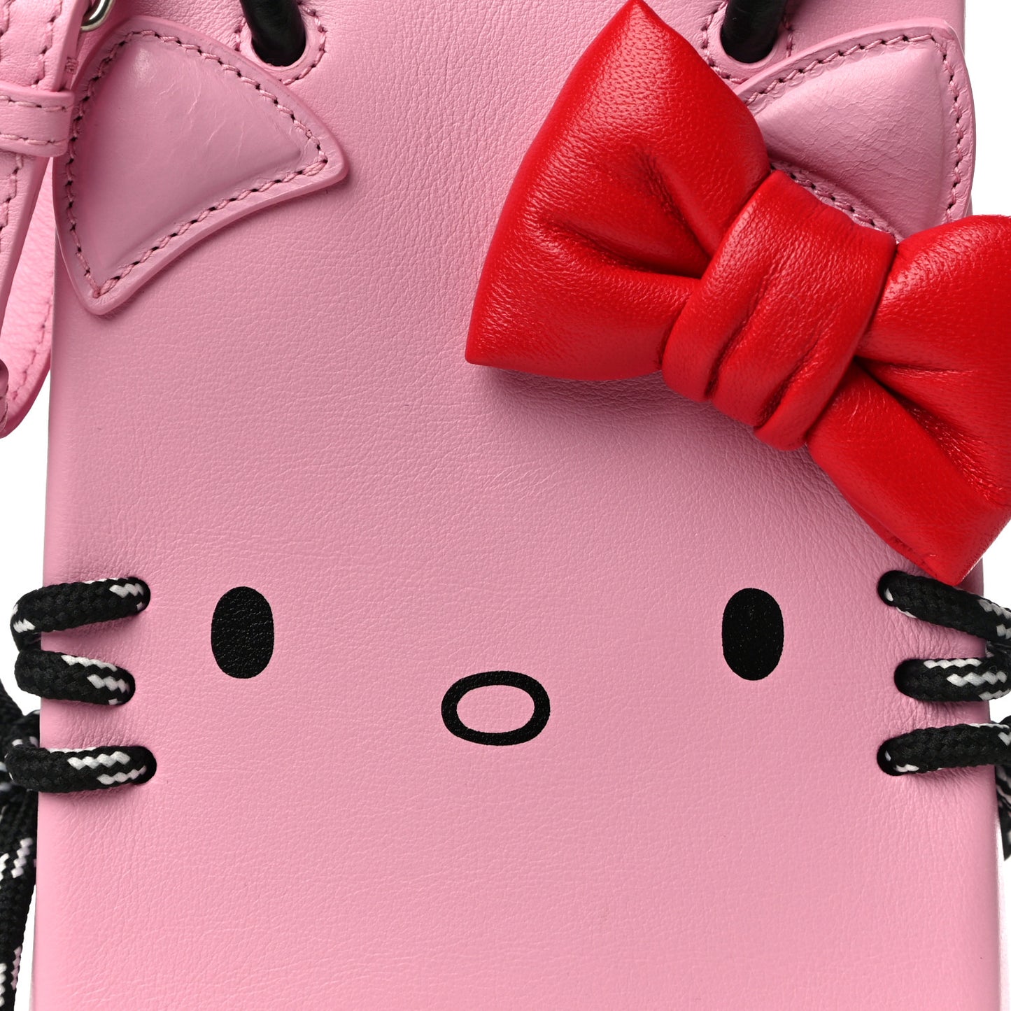 Calfskin Hello Kitty Phone Holder Bag Pink