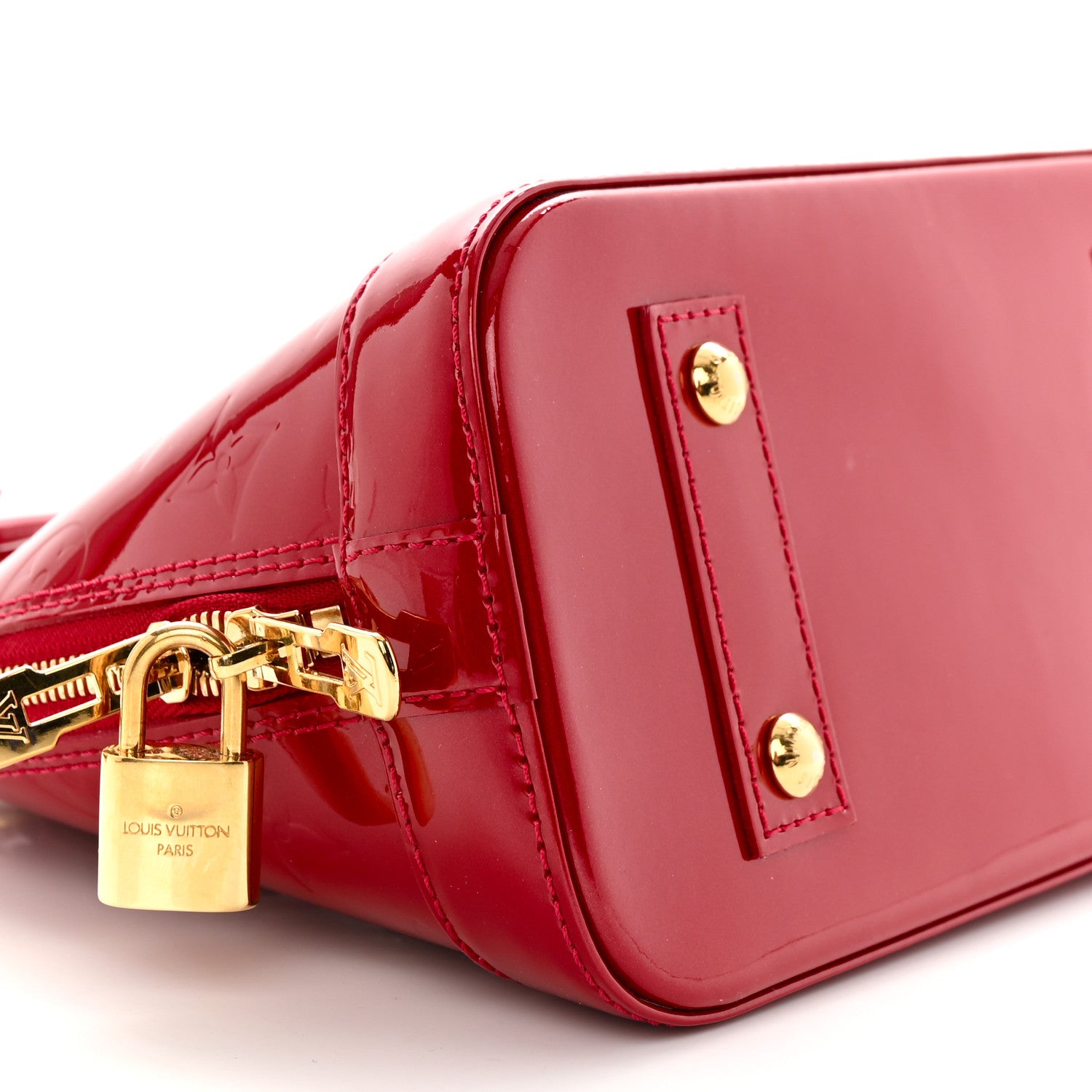 Louis Vuitton Vernis Alma BB Pomme D'Amour 8 of 9