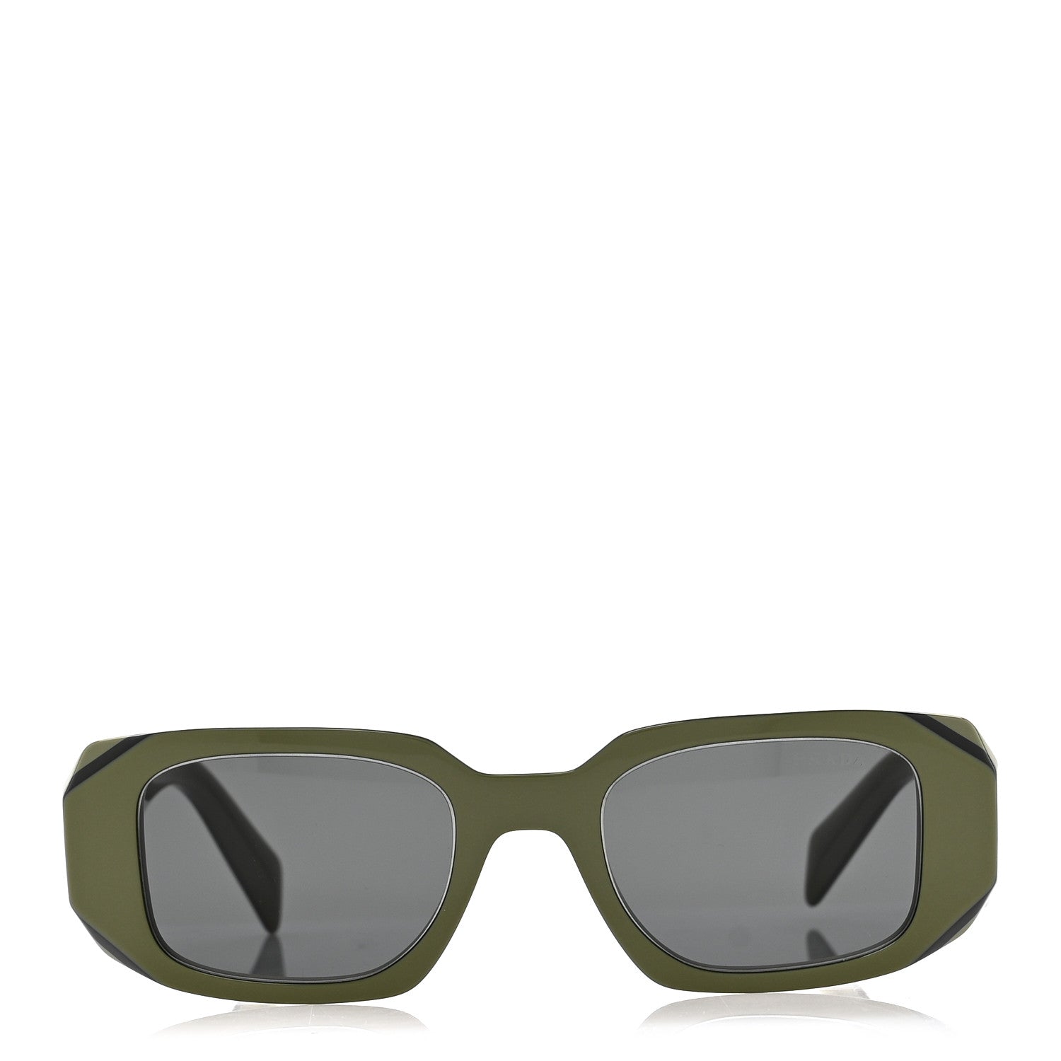 Prada Acetate Symbole Sunglasses SPR 17W Green 2 of 7
