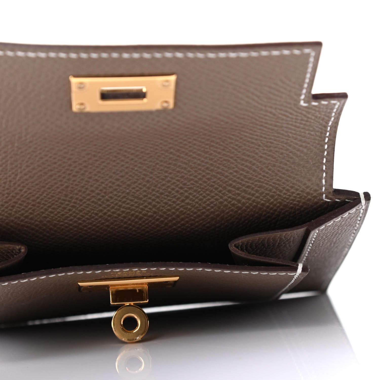 Hermes Epsom Kelly Pocket Compact Wallet Etoupe 4 of 4