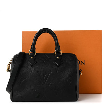 Louis Vuitton Empreinte Monogram Giant Speedy Bandouliere 25 Black 11 of 11