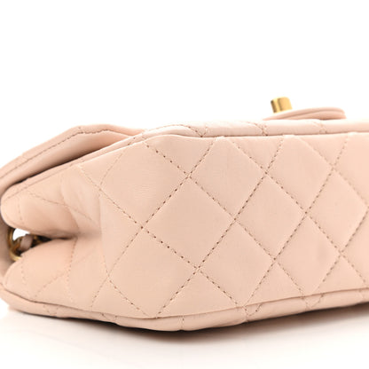 Chanel Lambskin Quilted Mini Pearl Crush Rectangular Flap Light Beige 8 of 9