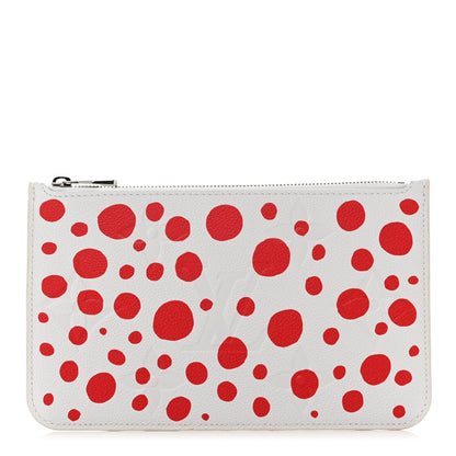 Louis Vuitton LV X YK Empreinte Infinity Dots Neverfull MM Pochette Rouge White 1 of 6