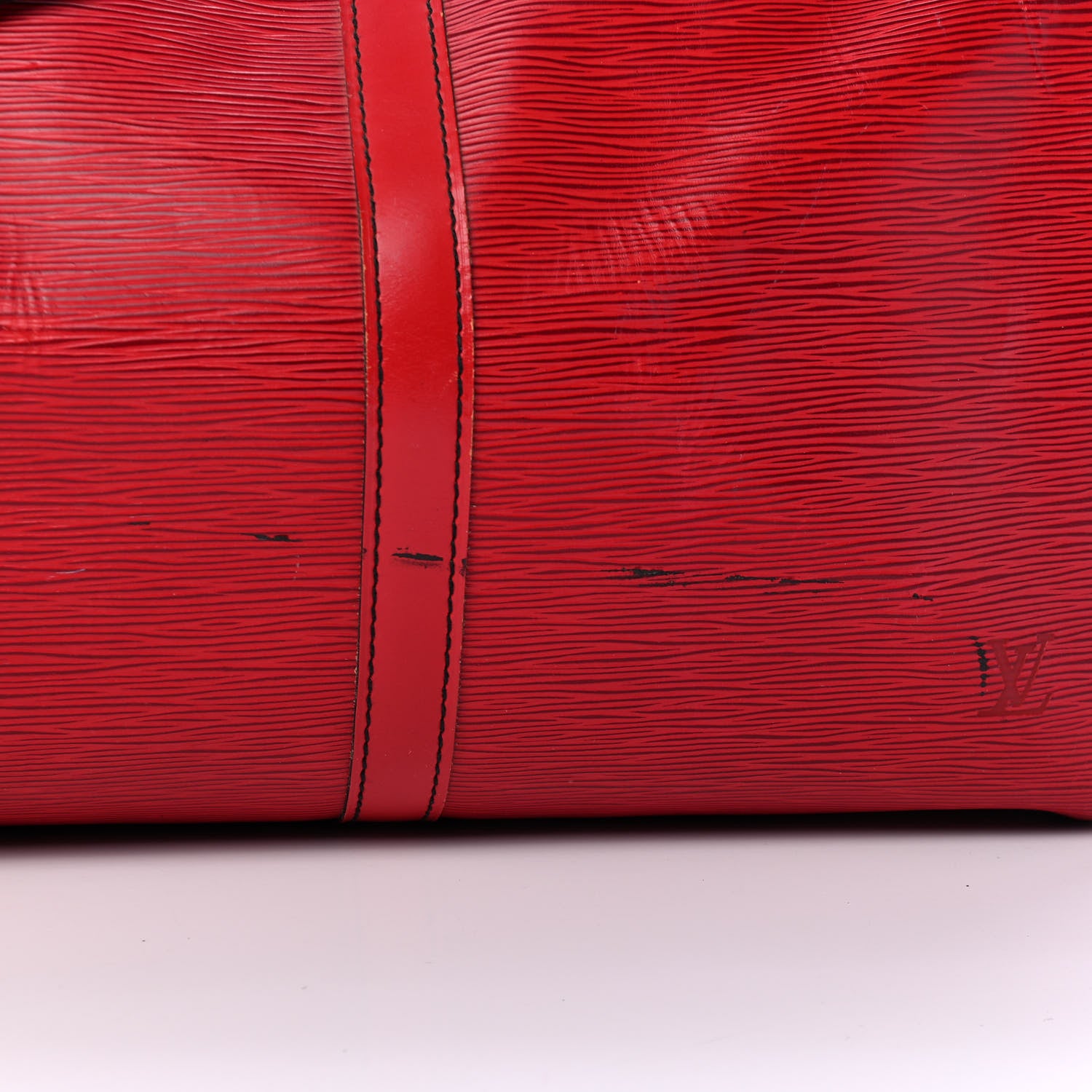 Louis Vuitton Epi Keepall 50 Castillan Red 10 of 10