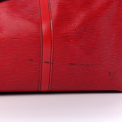 Louis Vuitton Epi Keepall 50 Castillan Red 10 of 10