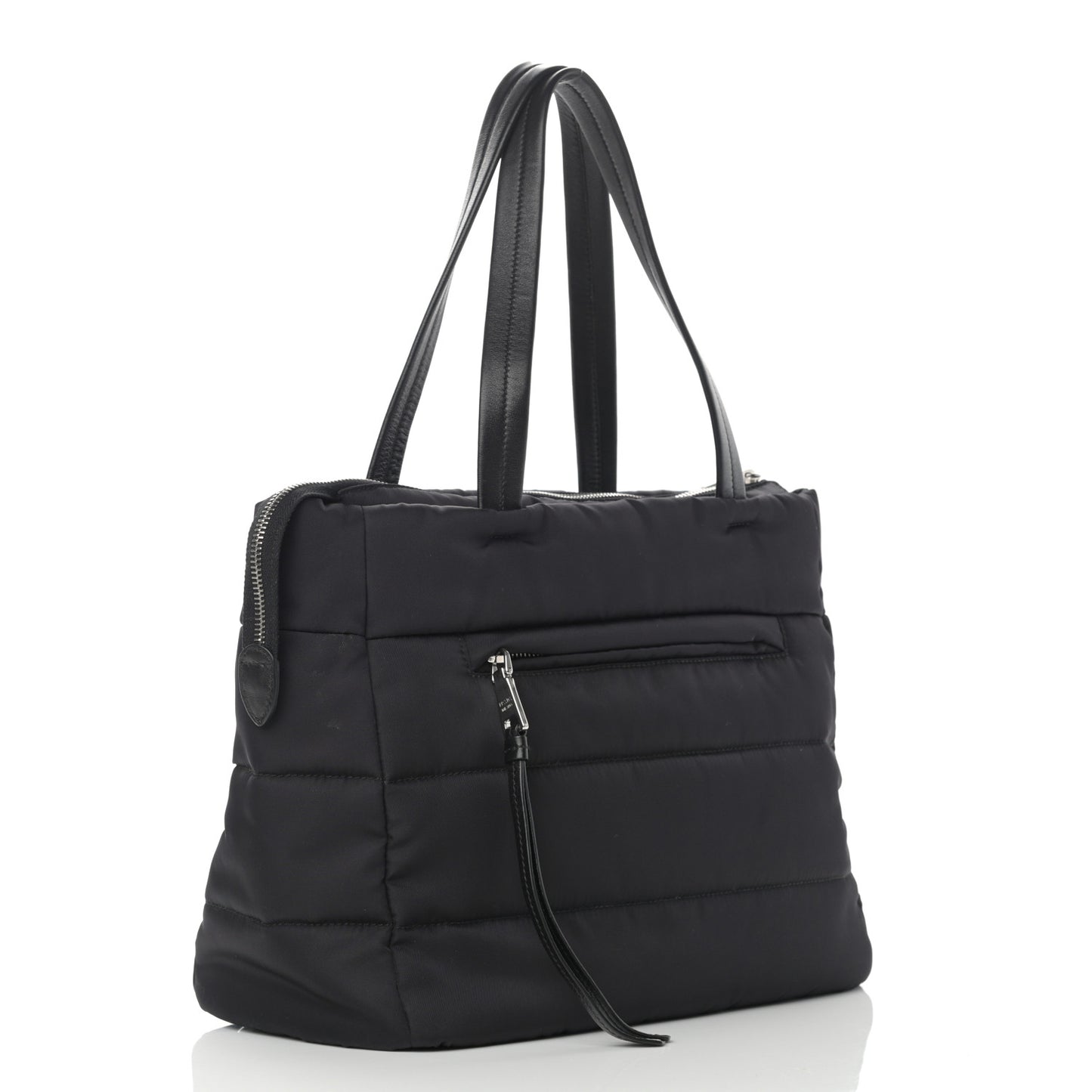 Tessuto Nylon Bomber Tote Black